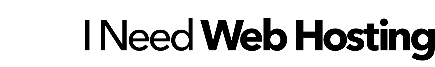 I Need Web Hosting Logo
